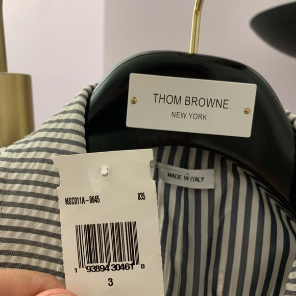 Thom Browne Seersucker Jacket Size 3 - Picture 6 of 8